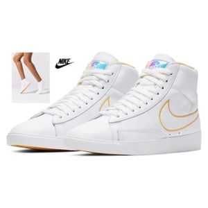 NEW NIKE BLAZER MID Sneaker Shoes Iridescent LOGO